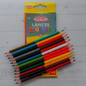 Estuche 12 Lápices Bicolores