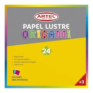 Papel Lustre Origami 24 Hojas Artel 16*16cm