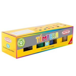 Témpera 12 colores Artel