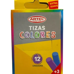 Tiza Colores 12 Unidades Artel