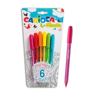 BOLIGRAFO FIORELLA 6 COLORES