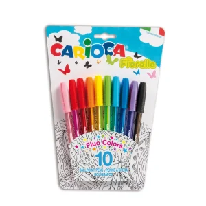 BOLIGRAFO FIORELLA 10 COLORES