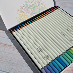 Estuche Metálico 24 lápices colores pasteles ARTEL