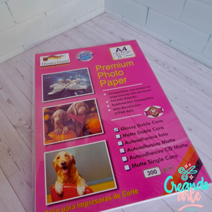 Papel Fotografico 300G. 50 Hojas Doble Cara A4
