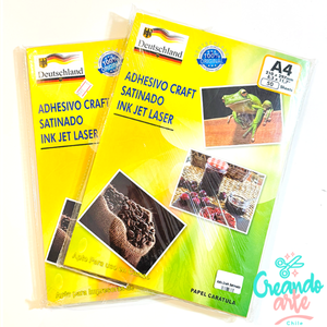 Papel Fotografico Kraft Adhesivo 50 hojas