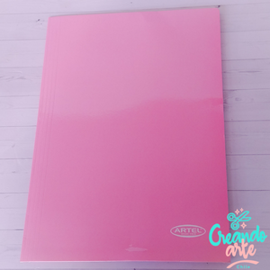 Carpeta con elastico pastel Rosada