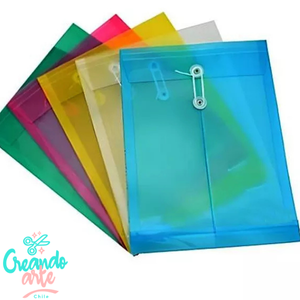SOBRE PLASTICO TRASLUCIDO VERTICAL