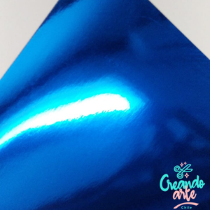 Cartulina Metalica Azul 200Gr.