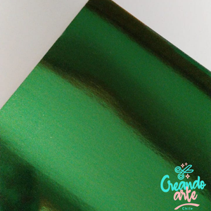 Cartulina Metalica Verde 200Gr.