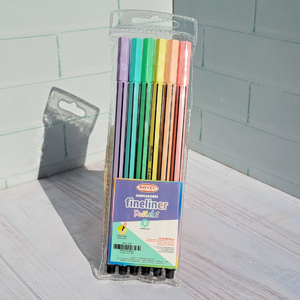Blíster 6 Marcadores Fineliner Pasteles Artel
