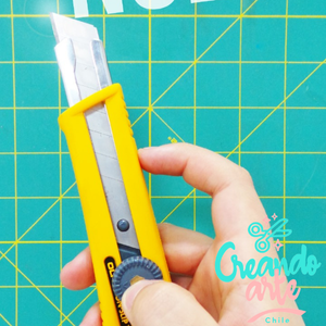 Cuchillo Cartonero Grande Guia Larga Freno Tornillo Nol-1 - OLFA