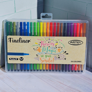 Estuche Fineliner 24 Un Artel Punta Nº 0,4 mm