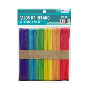 PALOS DE HELADO COLORES DELGADOS