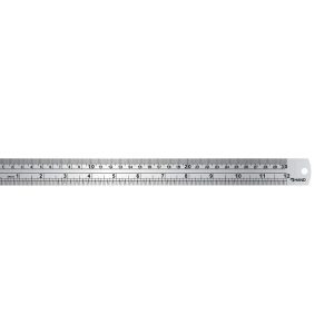 REGLA METALICA ACERO 30 Cm.