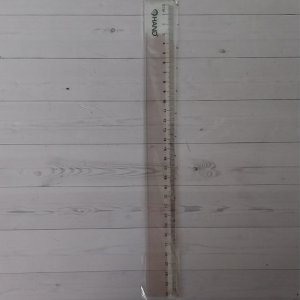 REGLA PLASTICA BISELADA 30Cm.