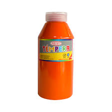 Frasco Témpera 500ml. Artel Naranja