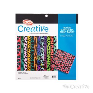 Cartulina 12 diseñosPrint Fancy 24u. 180g.