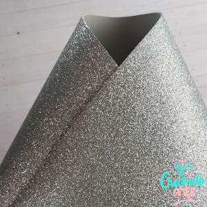 Goma Eva Glitter Plata