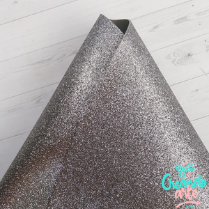 Goma Eva Glitter Plateado