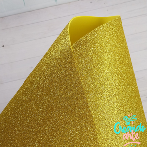 Goma Eva Glitter Oro