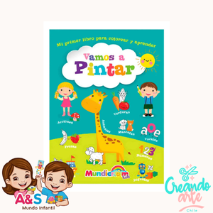 Libro De Cuentos Para Colorear Vamos A Pintar Mundicrom