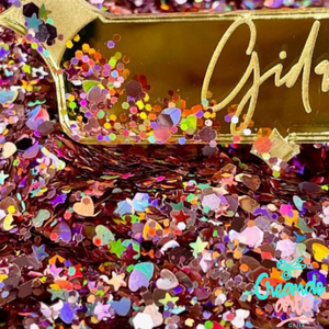 Glitter Holo Pink Chunky By Gida