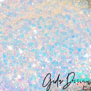 Glitter White Opal Chunky by Gida
