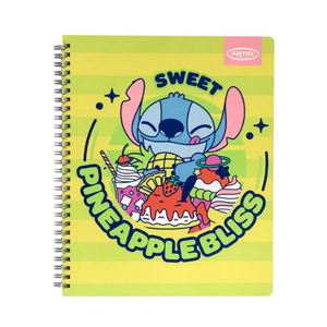 Cuaderno Universitario 100 Hojas 7mm Stitch Foodie