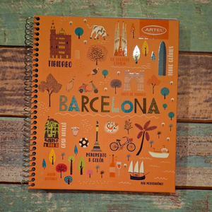 CUADERNO BOOK ARTEL 120 HOJAS DISEÑO URBAN CITY