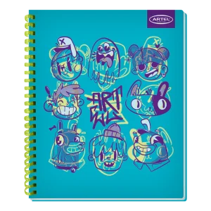 Cuaderno Universitario Artel 100 Hojas 7Mm Doodles Soft 55 Gramos