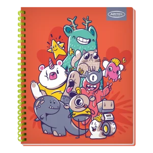 Cuaderno Universitario Artel 100 Hojas 7Mm Doodles Soft 55 Gramos