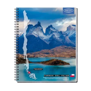 Cuaderno Universitario 100 Hojas 7mm Paisajes De Chile