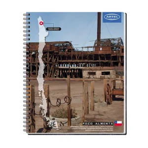 Cuaderno Universitario 100 Hojas 7mm Paisajes De Chile