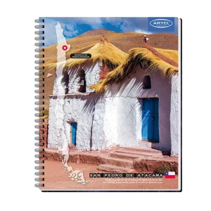 Cuaderno Universitario 100 Hojas 7mm Paisajes De Chile