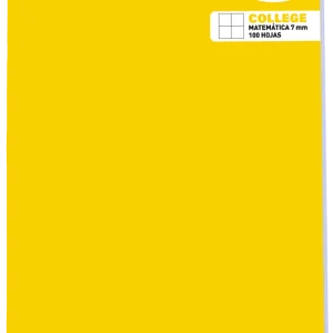 Cuaderno College Matemáticas 7mm. 100 Hojas Color Aleatorio Artel