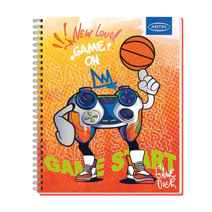Cuaderno Universitario 100 Hojas 7mm Gamers Artel