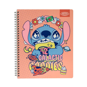 Cuaderno Universitario 100 Hojas 7mm Stitch Foodie