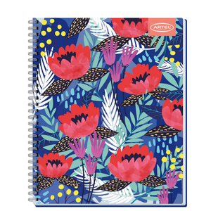 Cuaderno Universitario 100 Hojas 7mm Floral