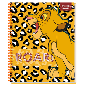 Cuaderno Universitario Artel 100 Hojas 7 Mm Rey Leon