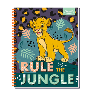 Cuaderno Universitario Artel 100 Hojas 7 Mm Rey Leon