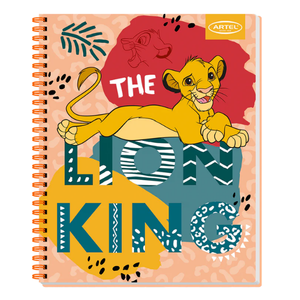 Cuaderno Universitario Artel 100 Hojas 7 Mm Rey Leon